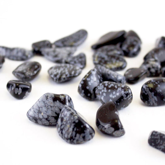 Snowflake Obsidian - Tumbled - Muse + Moonstone