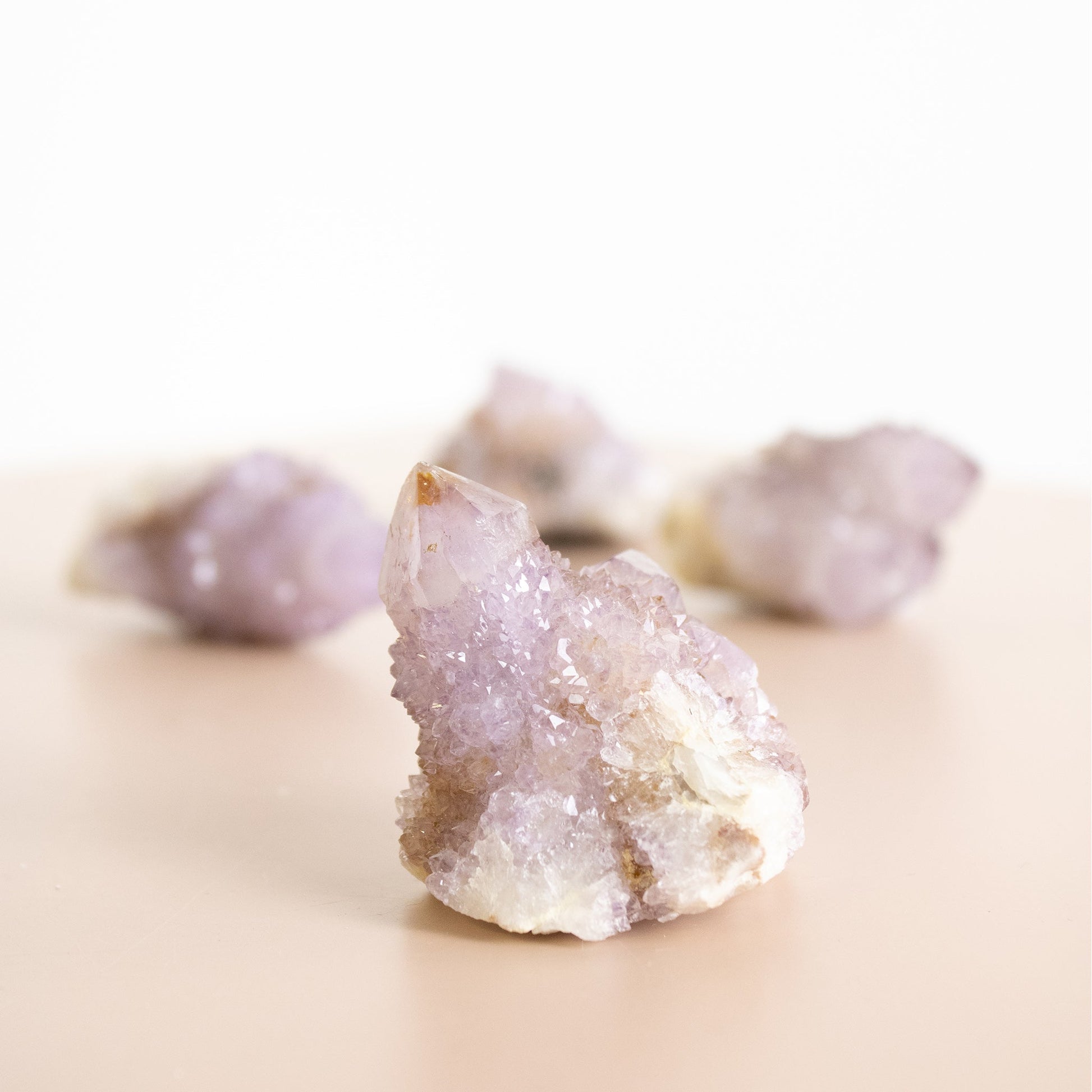 Spirit Quartz Amethyst Cluster - Muse + Moonstone