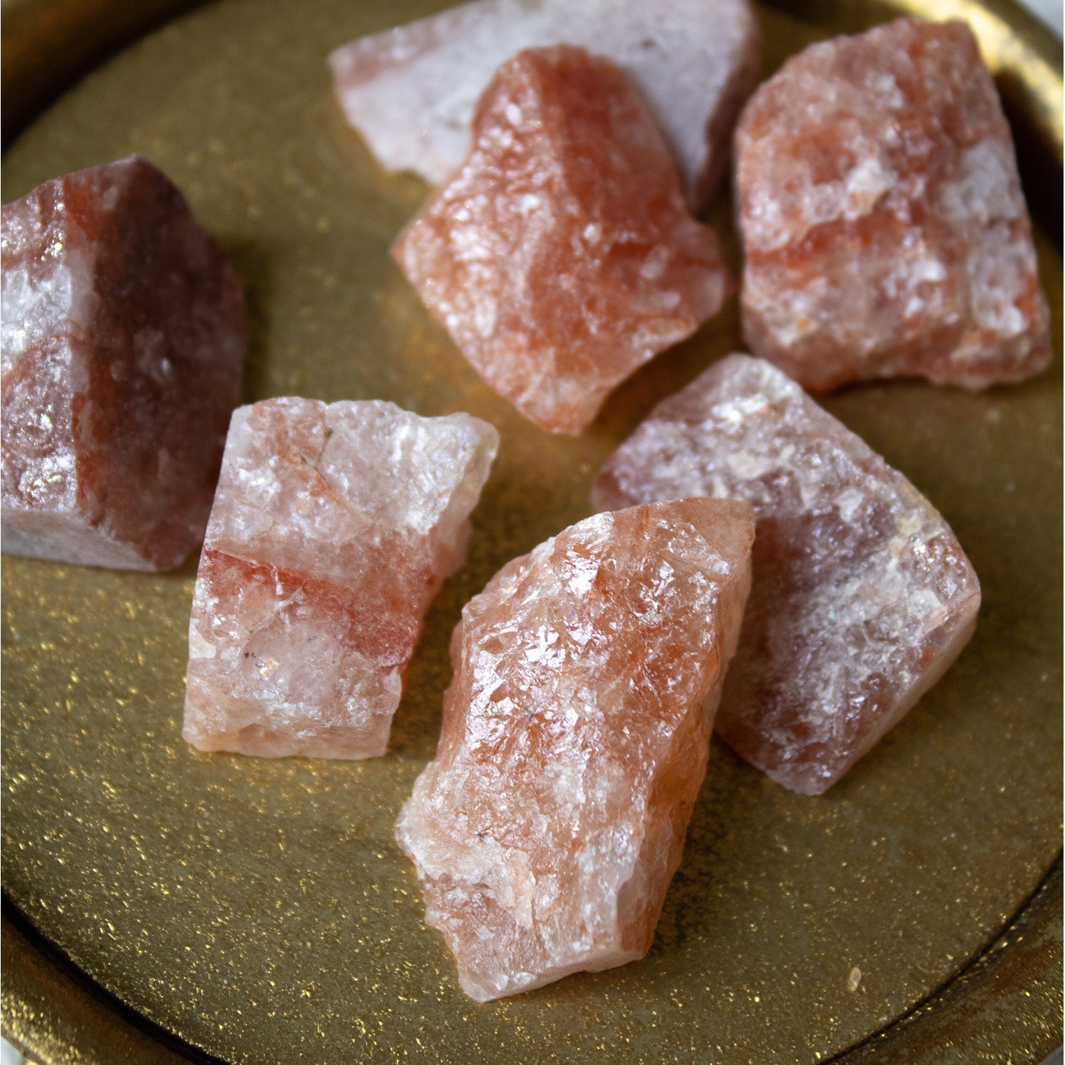 Strawberry Quartz - Rough - Muse + Moonstone