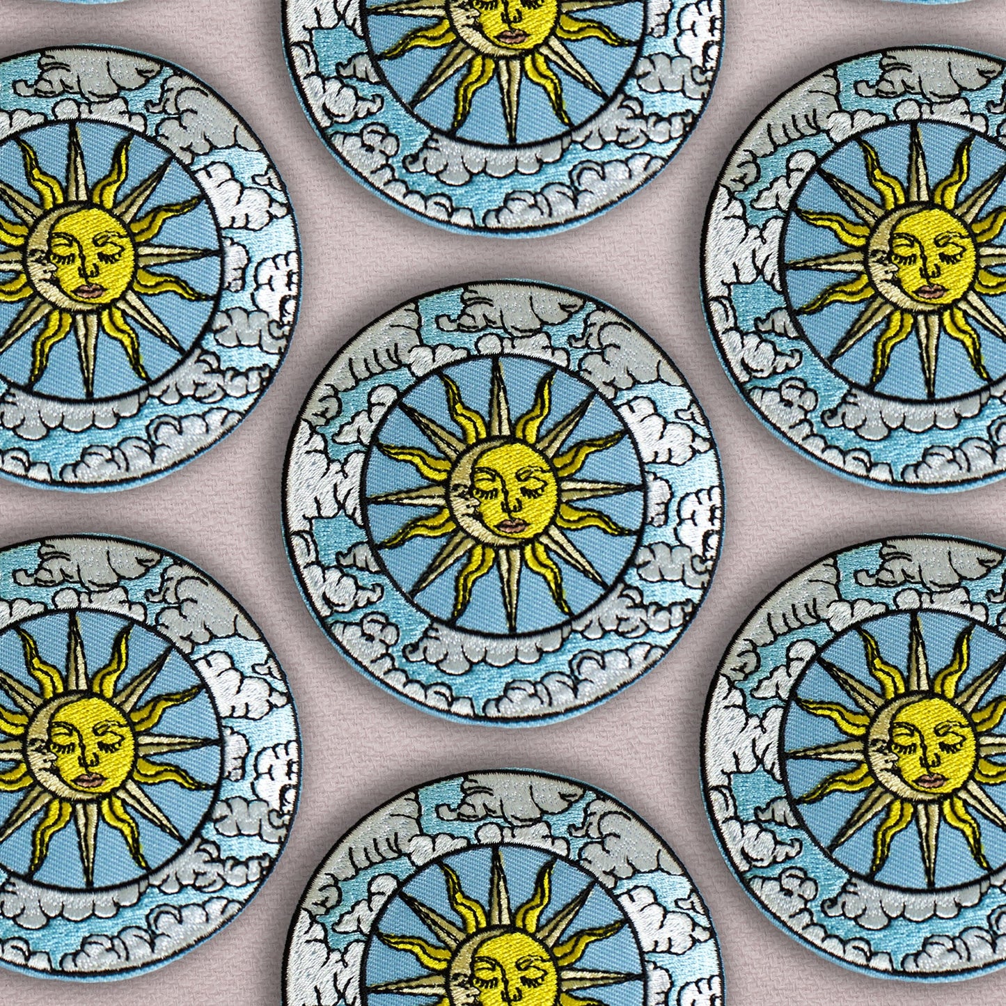 Sunshine Medallion - Embroidered Iron On Patch - Muse + Moonstone