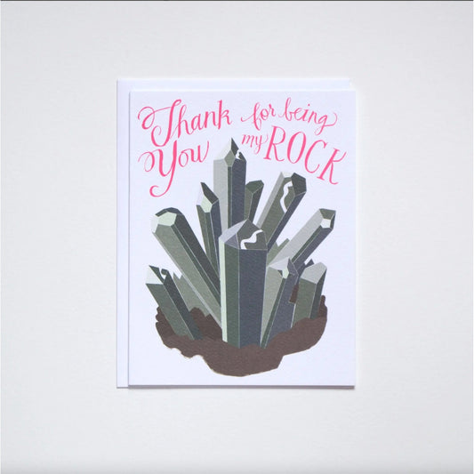 Thank You for Being My Rock - Note Card | BANQUET WORKSHOP - Muse + Moonstone