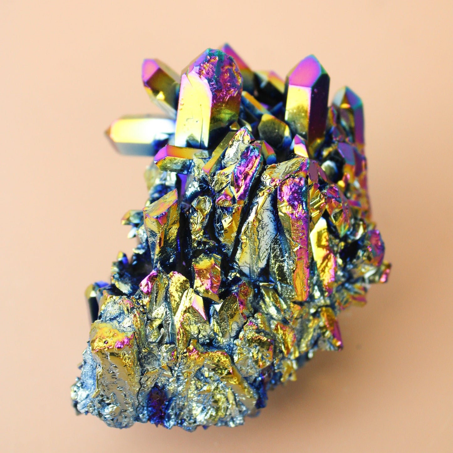 Titanium Aura Quartz - Unique Specimen #1 - Muse + Moonstone