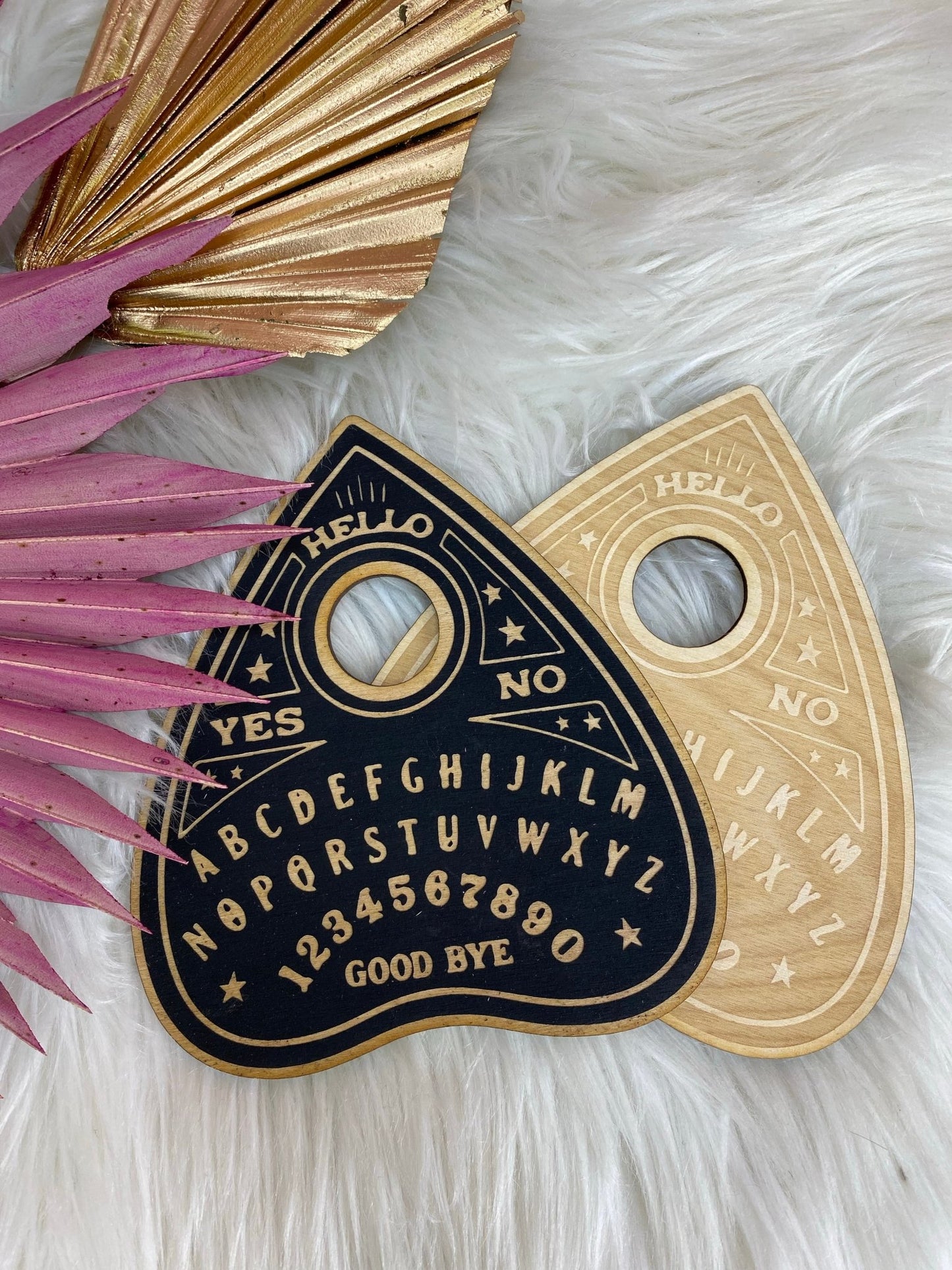 Wooden Planchette | Pendulum Board - Muse + Moonstone