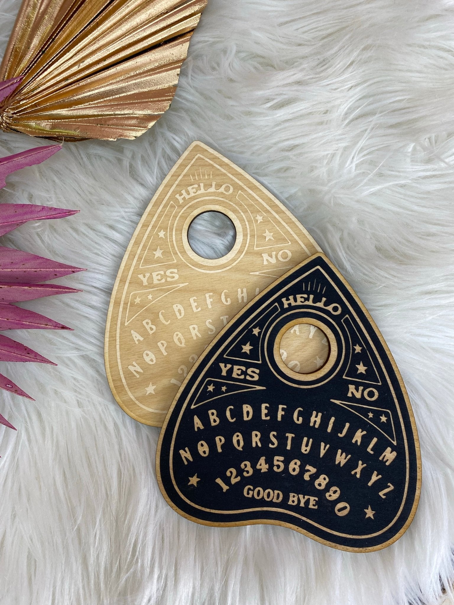 Wooden Planchette | Pendulum Board - Muse + Moonstone