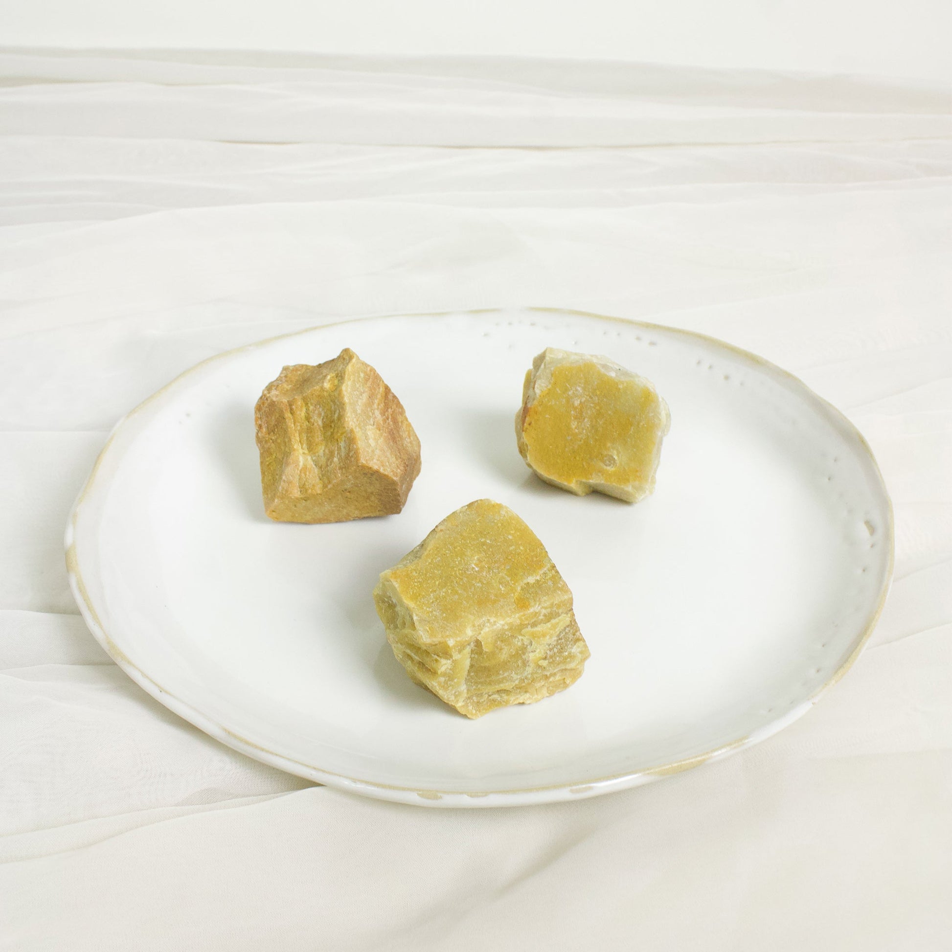 Yellow Jasper - Rough - Muse + Moonstone